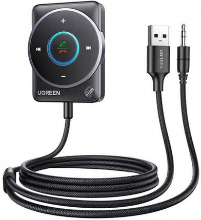 Adapter Bluetooth 5.4 Ugreen CM723, USB + mini jack 3.5mm, wbudowany mikrofon (czarny)