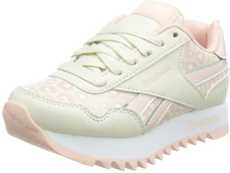 Reebok Royal Classic Jogger Platform Sneaker, Alabaster/Possibly Pink F23-R/White, 2 UK, Alabaster Possibly Pink F23 R Biały, 33 EU