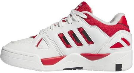 adidas Midcity dziecięce półbuty unisex dla dzieci, Core White Collegiate Red Core Czarny, 38 EU