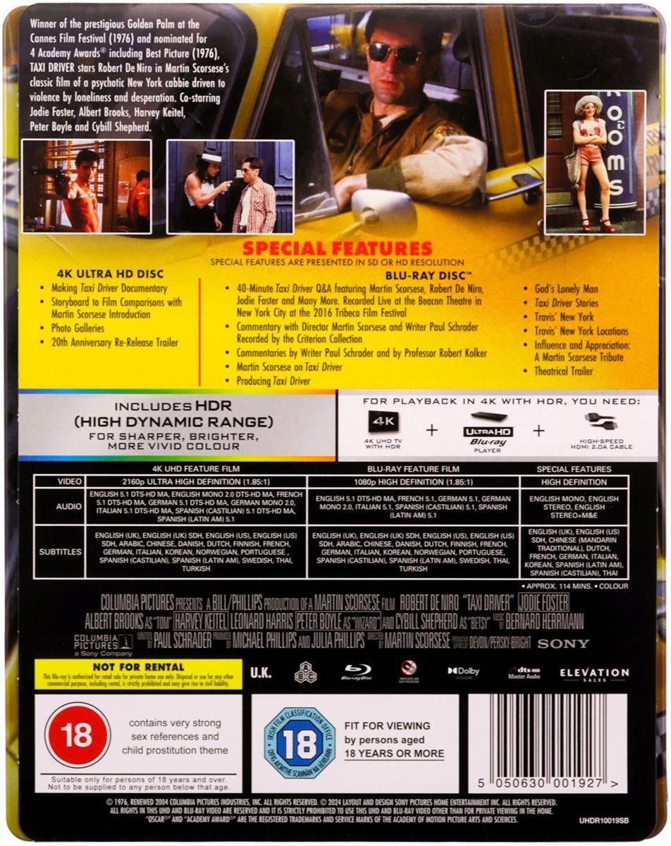 Film Blu-ray Taxi Driver (Taksówkarz) (steelbook) (Blu-Ray