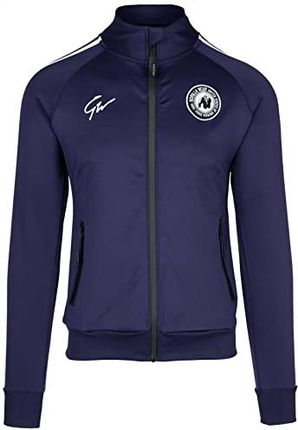 Gorilla Wear - Stratford Track Jacket - niebieska - Bodybuilding Sport Codzienny czas wolny z nadrukiem logo, lekka i wygodna dla optymalnego ruchu wy