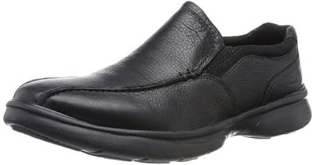 Clarks Bradley Step Slipper męskie, Blk Tumbled Lea, 39.5 EU