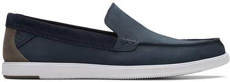 Clarks Męski Bratton Loafer, granatowy nubuk, 39,5 EU, Navy Nubuk., 39.5 EU