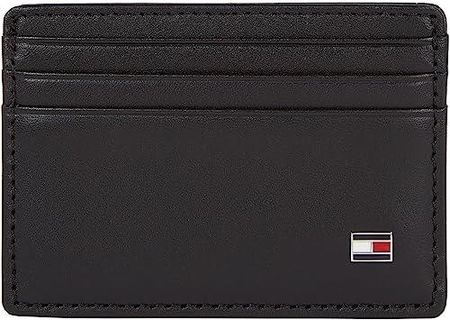 Tommy Hilfiger Męski Eton Cc Holder, Portfel, Czarny, 10x8x2 cm