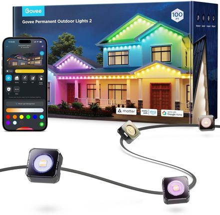 Govee Oświetlenie LED zewnętrzne Permament Outdoor Lights 2 RGBICW H705E