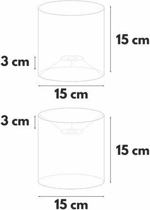 Abażur jasny beż Soft 15/15 cm - zdjęcie 3