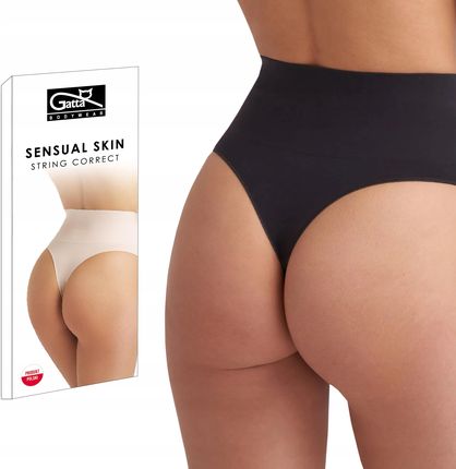 Stringi bezszwowe Gatta String Correct czarny XL