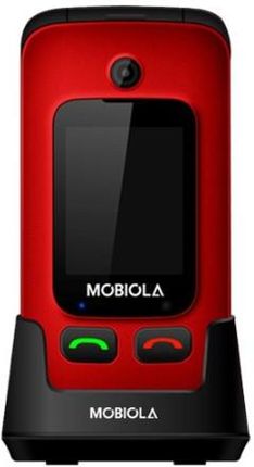 TELEFON GSM MOBIOLA  KLAPKĄ CZERWONY TLEFON DLA SENIORA MB610 2G PO ZWROCIE UŻYWANE