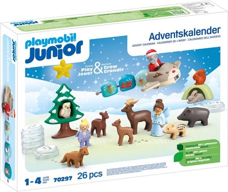 Playmobil 70297 Junior Kalendarz Adwentowy 2024 Śnieżne Boże Narodzenie