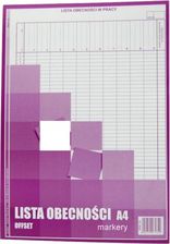 Zdjęcie LEMI DRUK LISTA OBECNOŚĆI A4 (DR134) - Kutno
