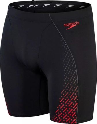 Speedo Męskie Kąpielówki Eco End Pro Mid Jam V2 Am Black Fed Red
