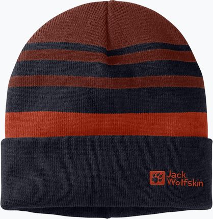 Czapka Zimowa Dziecięca Jack Wolfskin Stripy Knit Night Blue