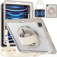 D-Pro 360 Shock V2 Strap Case etui pancerne z uchwytem na rękę i paskiem na ramię do Apple iPad Air 4/5 10.9