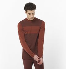 Zdjęcie Longsleeve Termoaktywny Męski Salomon Essential Wool Rum Raisin - Wyszków