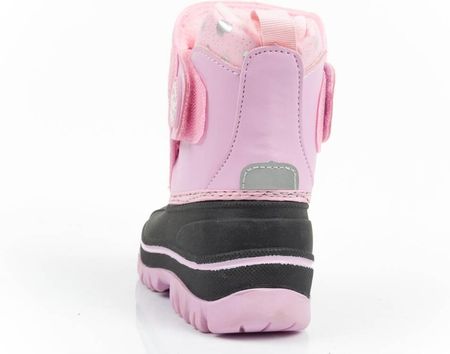Lee Cooper Śniegowce dziecięce dla dziewczynki ocieplane LCJ-24-44-2863K Różowe - zdjęcie 4