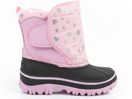Lee Cooper Śniegowce dziecięce dla dziewczynki ocieplane LCJ-24-44-2863K Różowe - zdjęcie 5