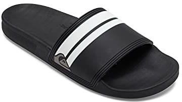 Quiksilver Męskie sandały Rivi Slider for Men Peeptoe, Czarny Black Black White XkkW., 45 EU