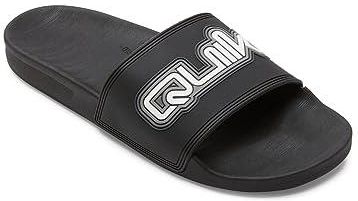 Quiksilver Męskie sandały Rivi Wordmark Slide II, czarne 1, 45 EU, Black 1, 45 EU