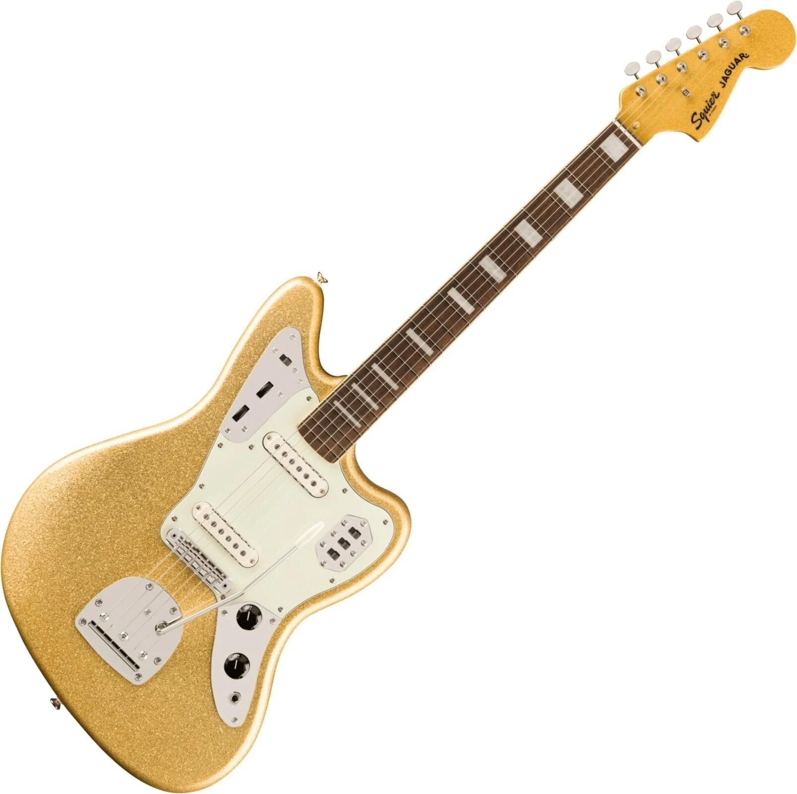 Fender Squier FSR Classic Vibe 70s Jaguar LRL Gold Sparkle