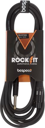 Bespeco ROCKIT Microphone Cable Jack - XLR F 6 m