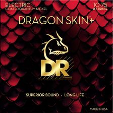 DR Strings Dragon Skin+ Coated 8 string Medium 10-75 Struny do gitary elektrycznej