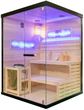 SAUNA FIŃSKA WYSOKOTEMPERATUROWA Z PIECEM LARK3/HARVIA 4,5KW 3-4 OSOBOWA 140x150 CM Hydrosan