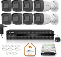 Zdjęcie Hilook Zestaw Monitoringu By Hikvision 8 Kamer Ip Ipcam-B2-P Full Hd Poe (Z48346B8) - Łęczna