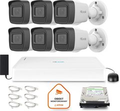 Zdjęcie Hilook Zestaw Monitoringu By Hikvision 6 Kamer Ip Ipcam-B2-P Full Hd Poe Nvr-8Ch-H/8P (Z48346B6B) - Radoszyce