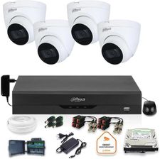 Dahua Zestaw Zestaw Monitoringu Dahua 4 Kamery Kopułkowe 5Mpx Dysk 1Tb (Z27742K4)