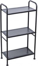 Zdjęcie Regał łazienkowy 3 półki czarny matowy stalowy - Yoka - Piaseczno