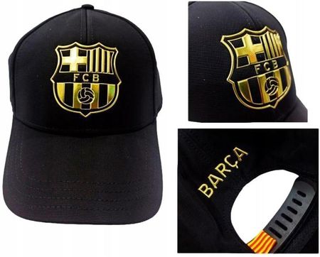Barcelona Czapka Baseballówka Crest Gold - zdjęcie 3