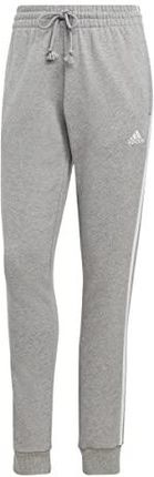 adidas Essentials 3-Stripes Spodnie dresowe, Medium Grey Heather/White, XS