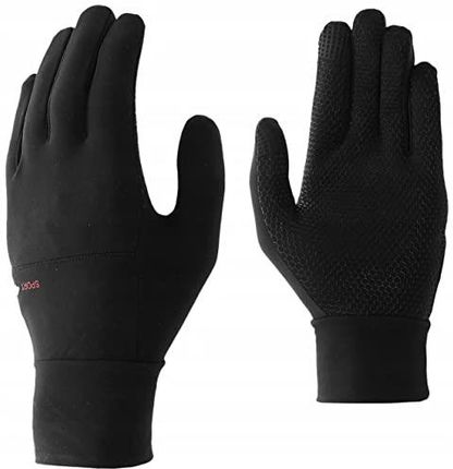 4F Gloves REU010 Jeans, Deep Black, S Unisex Dorosły, Głęboki czarny