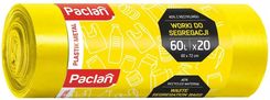 Zdjęcie Worki na śmieci do segregacji PACLAN 60L 20szt. ŻÓŁTE - Golczewo