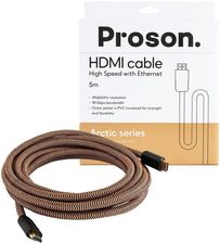 Zdjęcie Proson Artic Series HDMI cable - 4k - 5.0m - (ARHDMI5) - Przewód HDMI 2.1 - Pasym