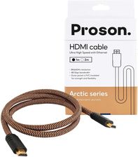 Zdjęcie Proson Arctic Series HDMI Cable - 8K - 1.0m - (ARHDMI1) - Przewód HDMI 2.1 - Rychwał