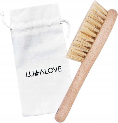 LULLALOVE SZCZOTKA CIEMIENIUCHA NA CIEMIENIUCHĘ NATURALNE WŁOSIE + WOREK