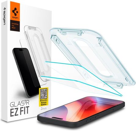 Spigen Ez-Fit Glass szkło hartowane do iPhone 16 Pro (2 szt.) (Clear)