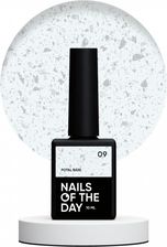 Nailsoftheday Potal Base 09 – mleczno-Srebrna Baza Ze Srebrnymi Płatkami 10ml