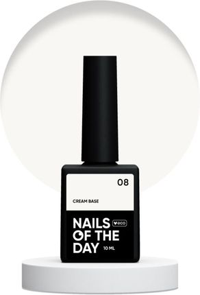 Nailsoftheday Cream Base 08 mleczna Baza Do Wrażliwych Paznokci 10ml