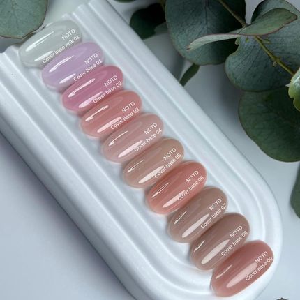 Nailsoftheday Cover Base New 03 Półprzezroczysta Delikatno-Brzoskwiniowa Baza Hybrydowa 10ml - zdjęcie 3