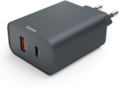 Hama Ładowarka Sieciowa Ecosential 45W PD 1x USB-C, 1x USB-A, Antracyt