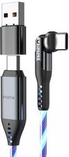 Statik PowerPivot GloBright Pro - kabel USB-C - USB-C 2m, z podświetleniem LED (PUP-0465-6FT-CC)