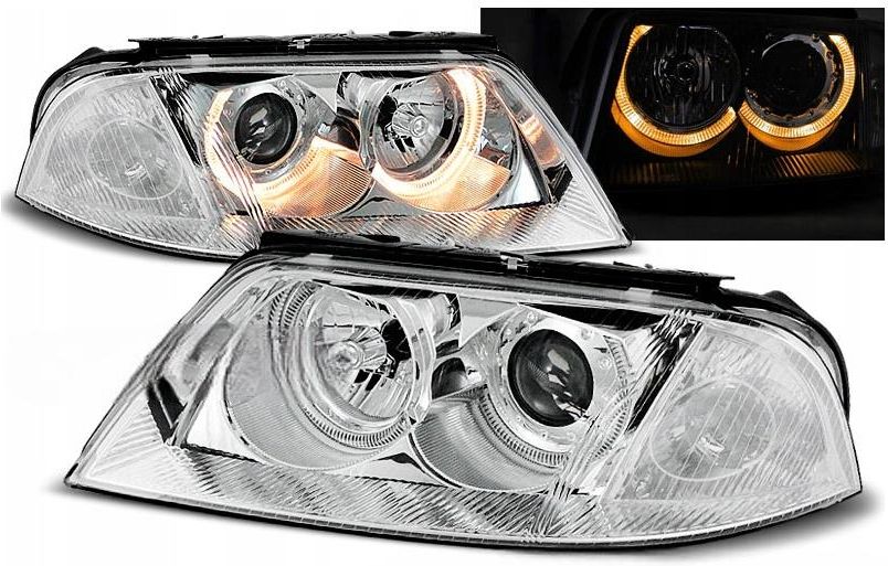 Juego De Faros Halógenos H7 Para VW Passat 3BG B5 Facelift 2000-2005 – DEPO/TYC Con Bombillas