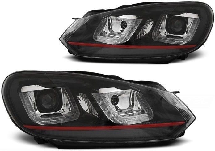 Zdjęcie Sonar Lampy Reflektory Vw Golf Vi 6 08-12 U-Type Drl Red Lpvwp5_8609422686 - Katowice