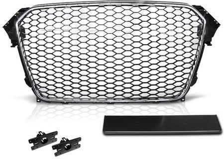 Jom Grill Atrapa Audi A4 B8 11-15 Rs-Type Chrome Grau43_8570812932 - zdjęcie 2