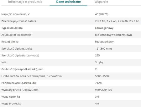Podkaszarka akumulatorowa Konner&Sohnen BCT-40V - zdjęcie 3