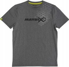 Zdjęcie Matrix Koszulka Wędkarska Męska Szara Hex Print T-Shirt Grey R. L - Strzegom