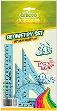 Zdjęcie Cricco Zestaw Geometryczny 4 El. Z Linijką 16Cm - Kościan