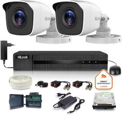 Zdjęcie Hilook Zestaw Monitoringu 2 Kamer 2Mpx Tvicam-B2M-20Dl Z Dyskiem 1Tb (Z39717B2) - Warszawa